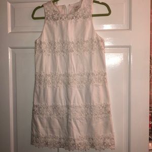 J crew white shift dress